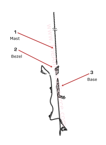 2007-2014 Toyota Tundra Pickup Antenna Mast Parts, 86309 ... toyota antenna relay diagram 